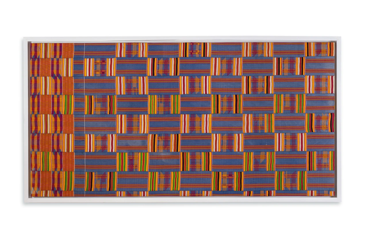 KENTE-027 presented in its bespoke white frame